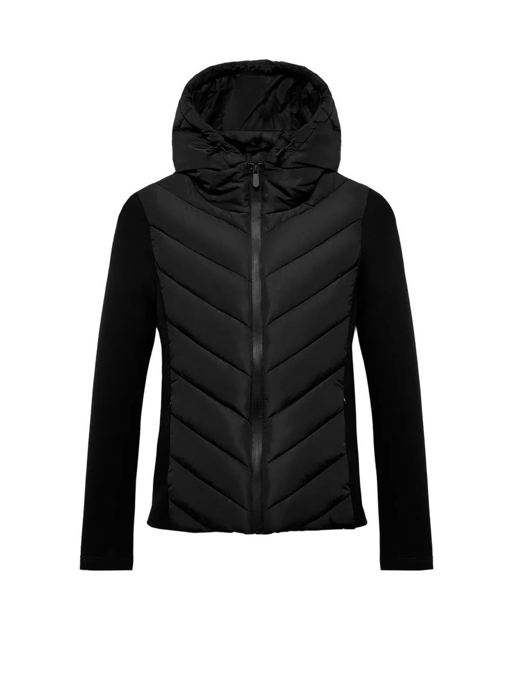 Zara Black Combination Puffer Jacket